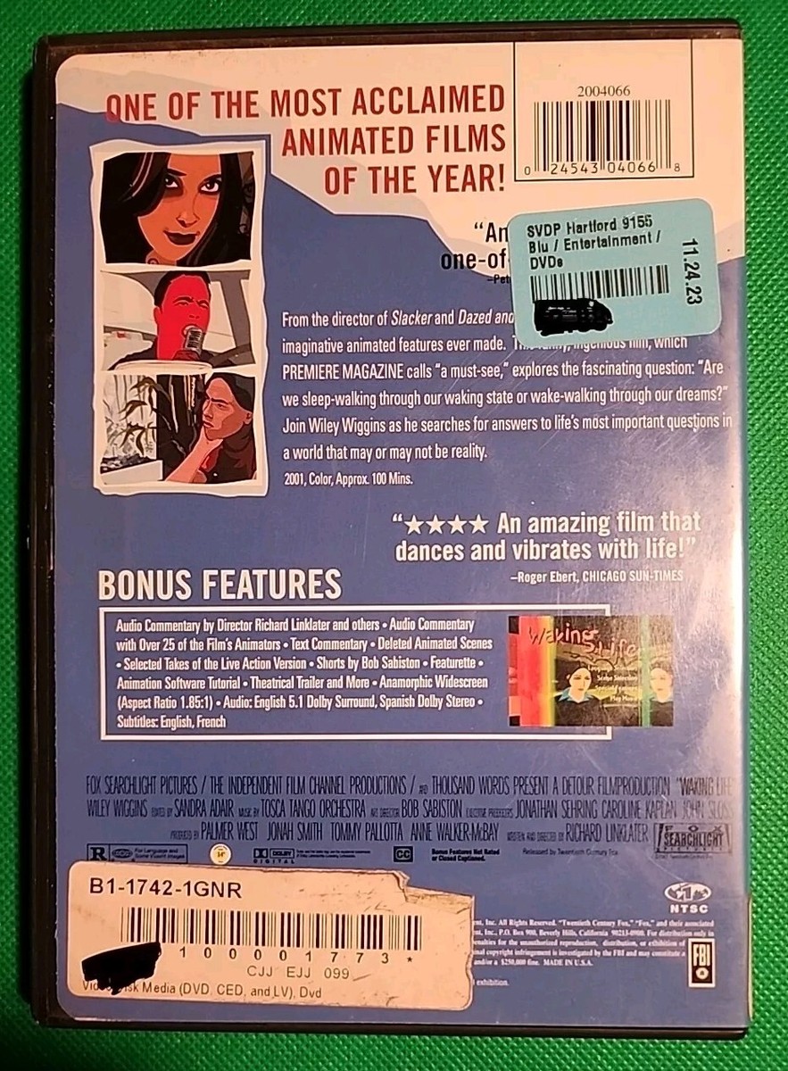 Waking Life (DVD, 2002) Widescreen - Directed by Richard Linklater
