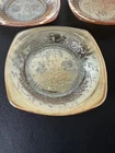 Vintage Jeannette Glass Company Floragold "Louisa" Iridescent Plate 5¼"