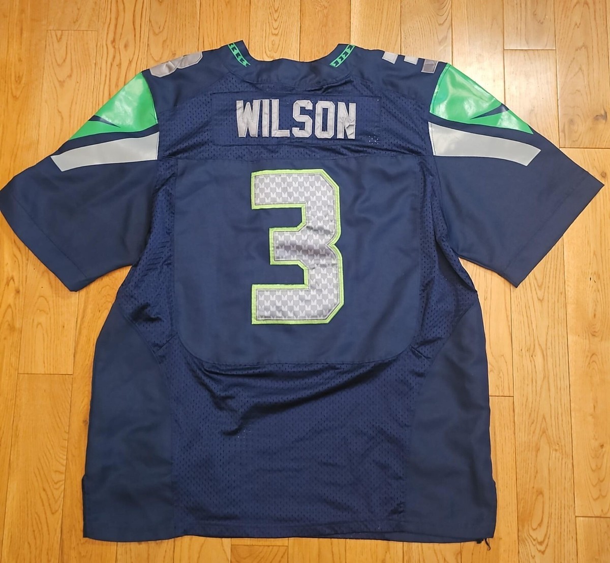 Seattle Seahawks Russell Wilson #3 NAVY HOME Nike Jersey- Size