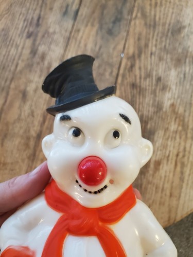 HY-G 8" Pudgo Blinko Sno Man Blow Mold Christmas Light Snowman VERY RARE - Picture 7 of 14