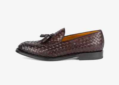 Barrett Herren Halbschuh mit Nappaleder aus geflochtenem Leder. Moro Head Art 241U004.2