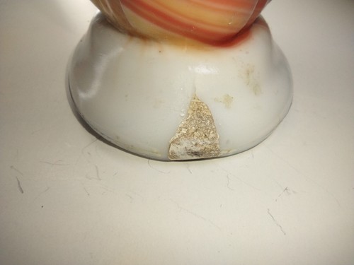 Vintage Akro Agate Slag Glass Small Vase 4.25 inches Tall - Picture 8 of 10