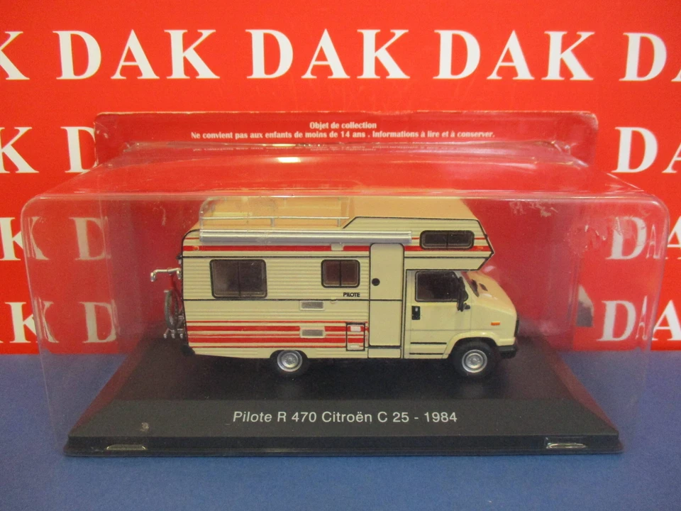 Die cast 1/43 Modellino Camper Citroen C25 (Fiat Ducato) Pilote R 470 1984 - Immagine 4 di 4
