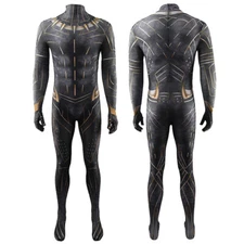 Black Panther Jumpsuit Killmonger Superhero Cosplay 3D Costume Zentai Halloween