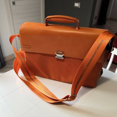 Borsa / Cartella Piquadro lavoro porta pc, usata, in pelle e  tessuto.Uomo/Donna | eBay