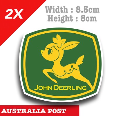 John Deere Logo , John Deere Funny Logo Sticker | eBay Australia