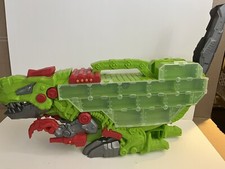 Kid Connection Dinosaur T-Rex Transporter Toy Car Carrier Case Lights And Sounds