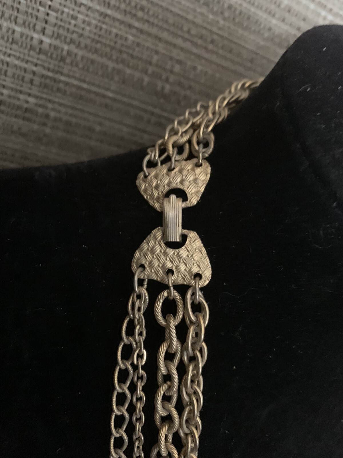 vtg Multistrand Statement Necklace - image 2