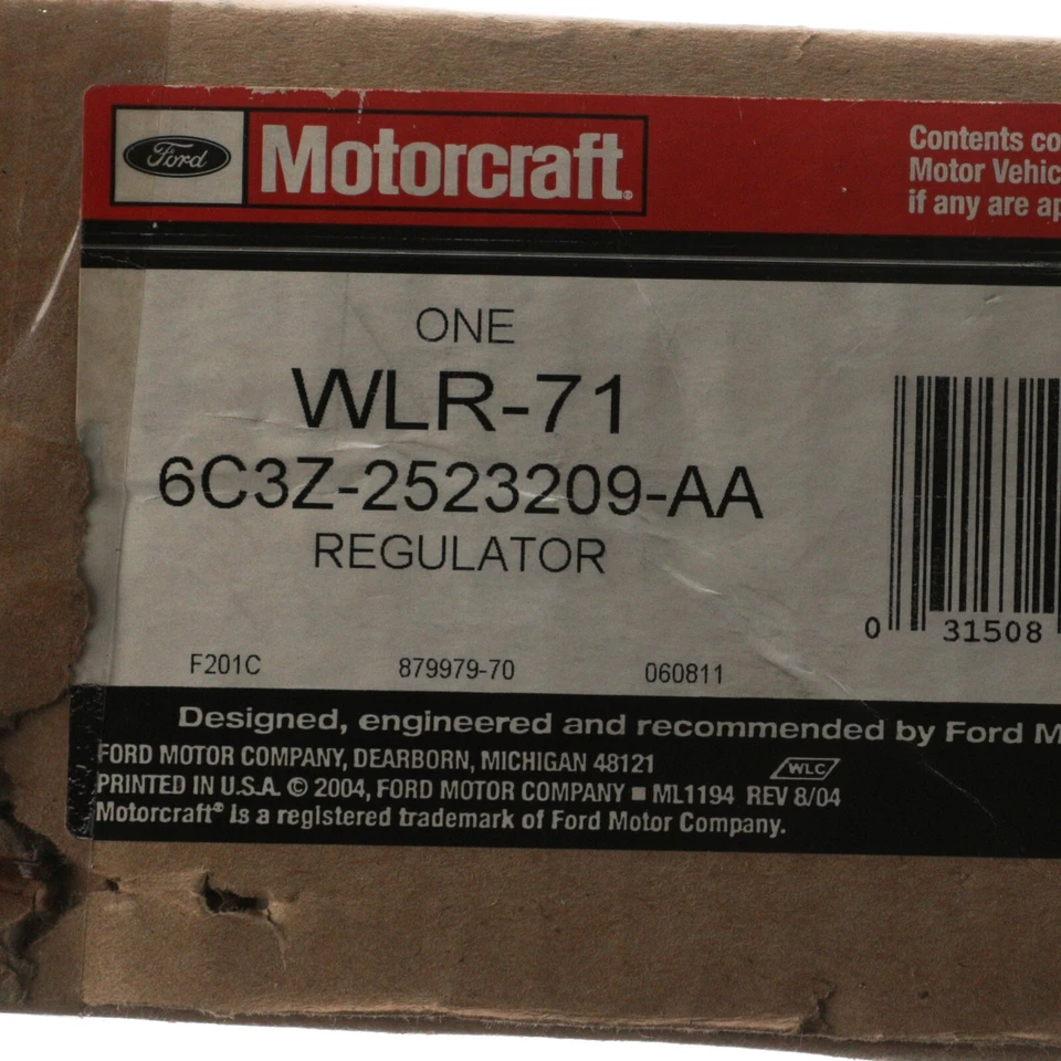 Genuine Ford F-250 F-350 Super Duty Window Regulator Driver Side 6C3Z-2523209-AA - Image 4 of 4