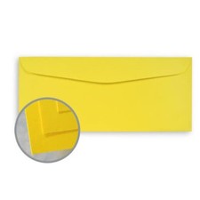  10 Business Envelopes, Sun Yellow, 24w 90gsm , 4 1/8 x 9 1/2, 500 per Pack