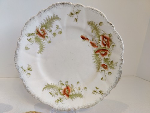 Set da tè Wellington bone china, Art Nouveau, c 1906, ""Viola dorata - Foto 9 di 24