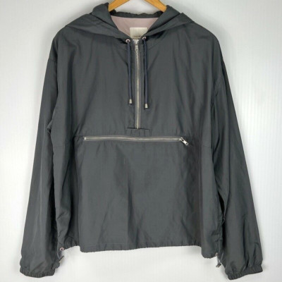 Thread & Supply Anorak Women Large Half Zip Pocket Hood Jacket Hike Work Core Ni