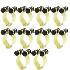 10 Count Brass Finish Pool Cue Billiard Stick Rack Clips,Billiard Stick Clips