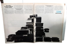 1972 IBM Word Processing Machines Original Vintage Print Ad