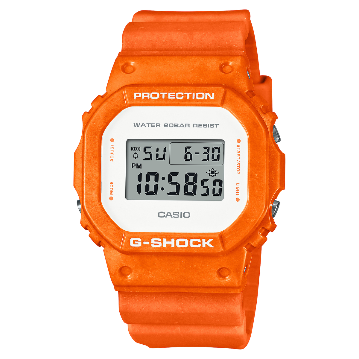 G-SHOCK DW５６００ＷＳ CASIO G-SHOCK DW-5600WS-4JF Ocean Wave Square Watch Orange White