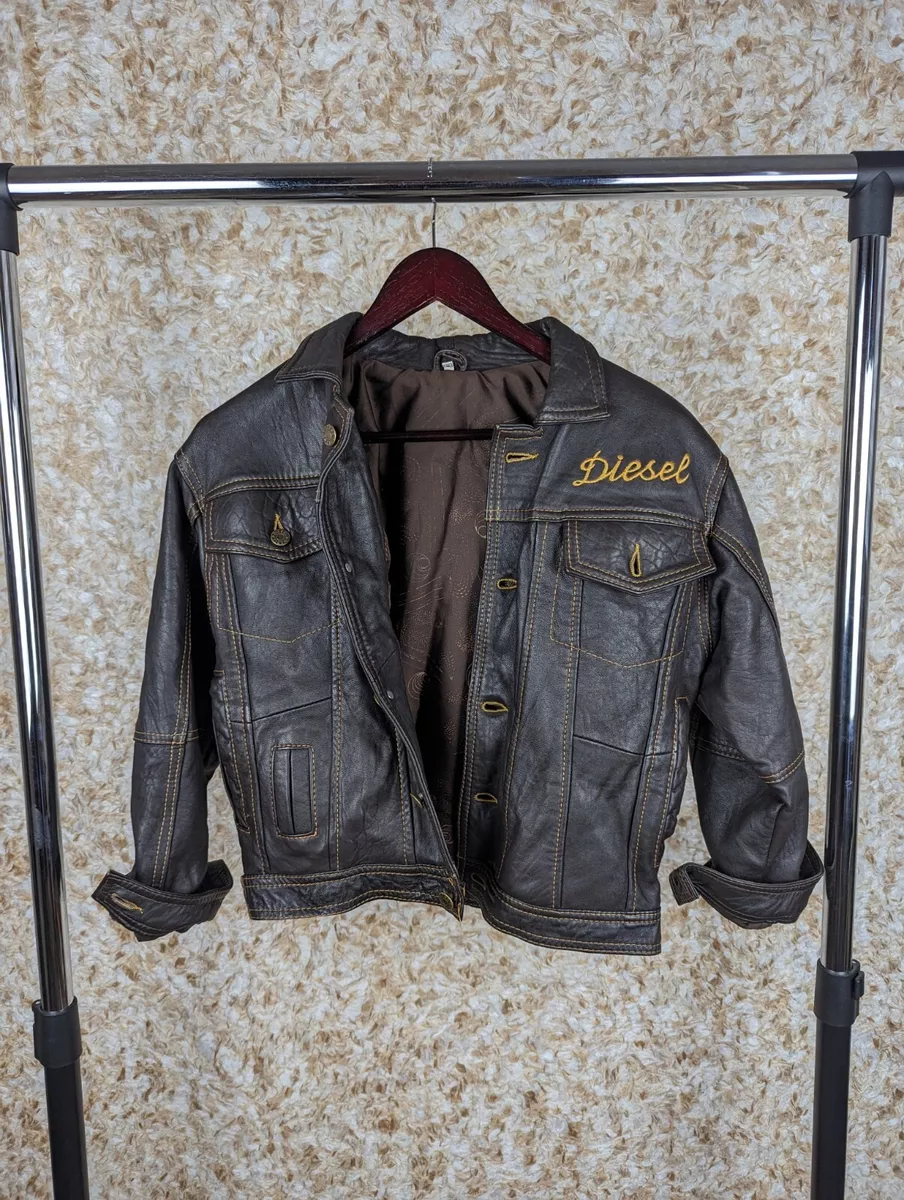 Diesel Vintage 80s 90s Leather Jacket XS/S