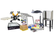 DIY 4 COLOR SHOCKER SCREEN PRINTING KIT - FLASH DRYER, EXPOSURE UNIT, WASH BOOTH