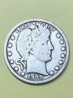 1909 S Barber Quarter FINE