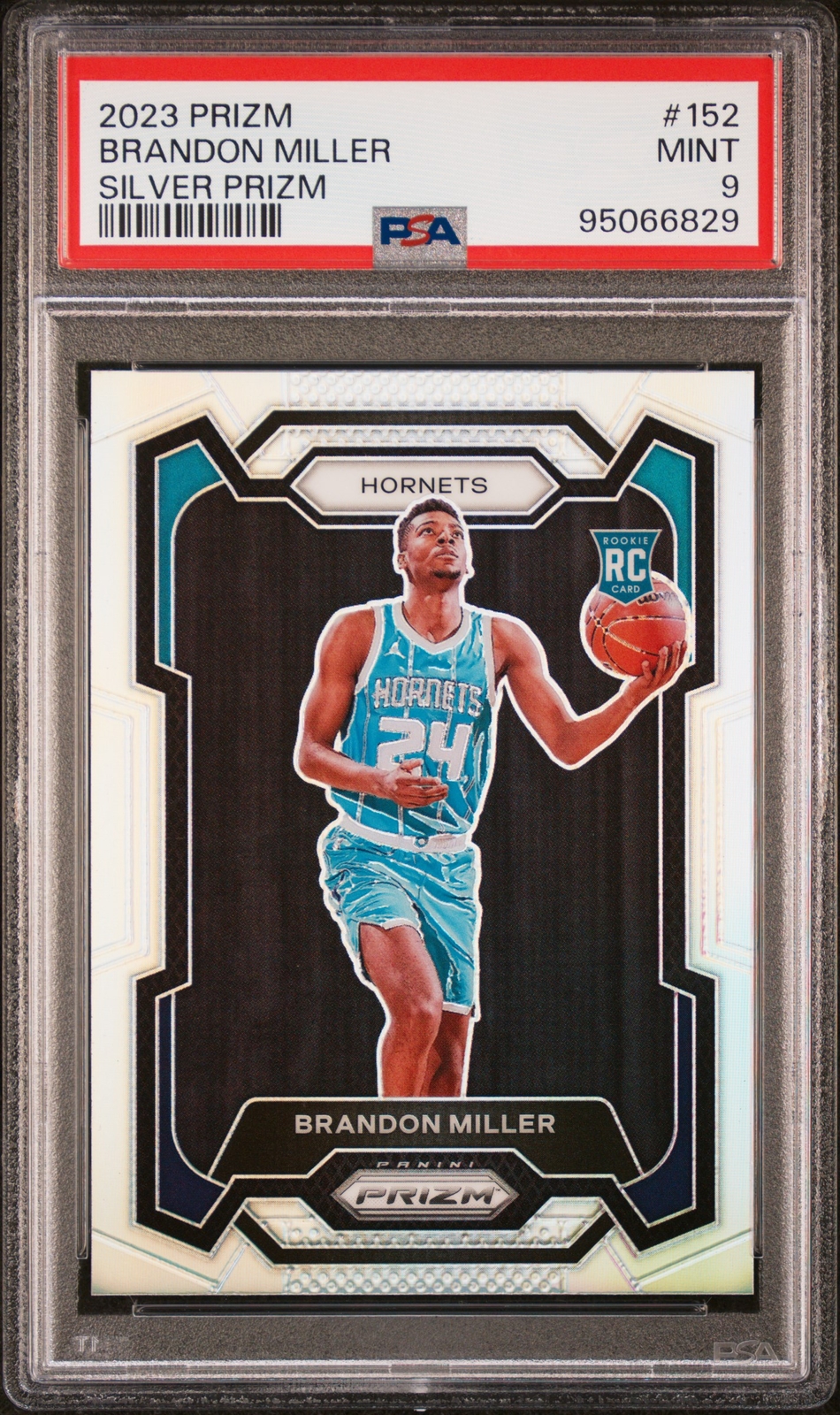 2023 PANINI PRIZM SILVER PRIZM #152 BRANDON MILLER ROOKIE RC PSA 9