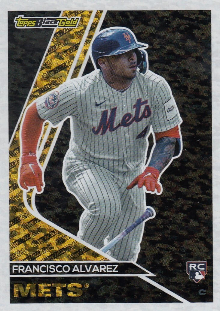 FRANCISCO ALVAREZ TOPPS UPDATE ROOKIE BLACK GOLD RC NEW YORK METS #16 2023 23