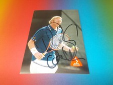 Boris Becker tennis signed autographed autograph on autograph card