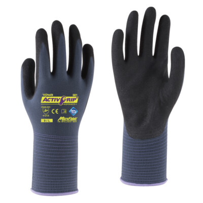 12 Paar ActivGrip  Advance 581 Nylon-Feinstrickhandschuhe - Arbeitshandschuhe 
