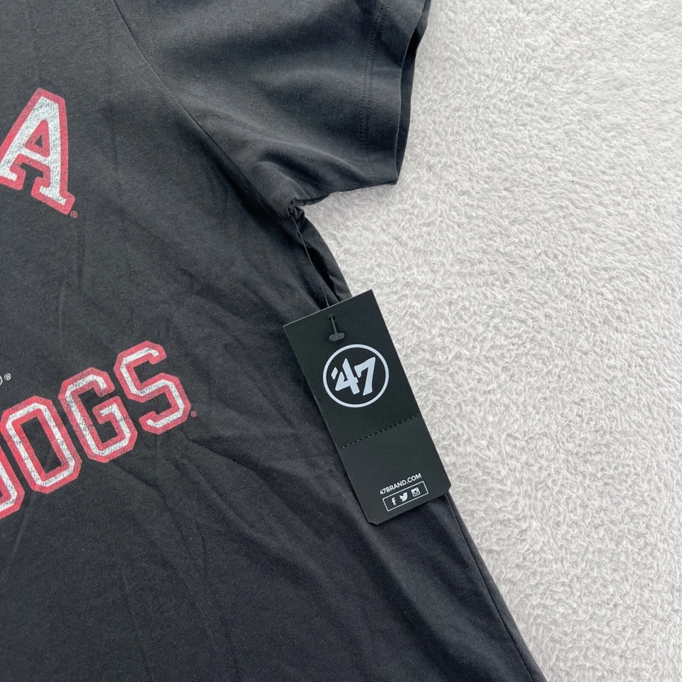 Georgia Bulldogs Shirt Medium Mens '47 Brand NCAA College Black Cotton Tee B New - Image 4 of 4