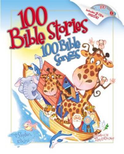 100 Bible Stories and Songs Hardcover by Stephen Elkins - Excellent Condition