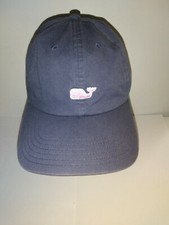 Vineyard Vines Pink Whale Logo Baseball Cap Hat Navy Blue Adjustable Strapback