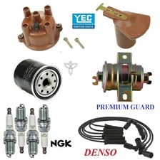 Tune Up Kit Filters Cap Rotor Plugs Wire for Toyota Pickup L4; 2.4L 1989-1992