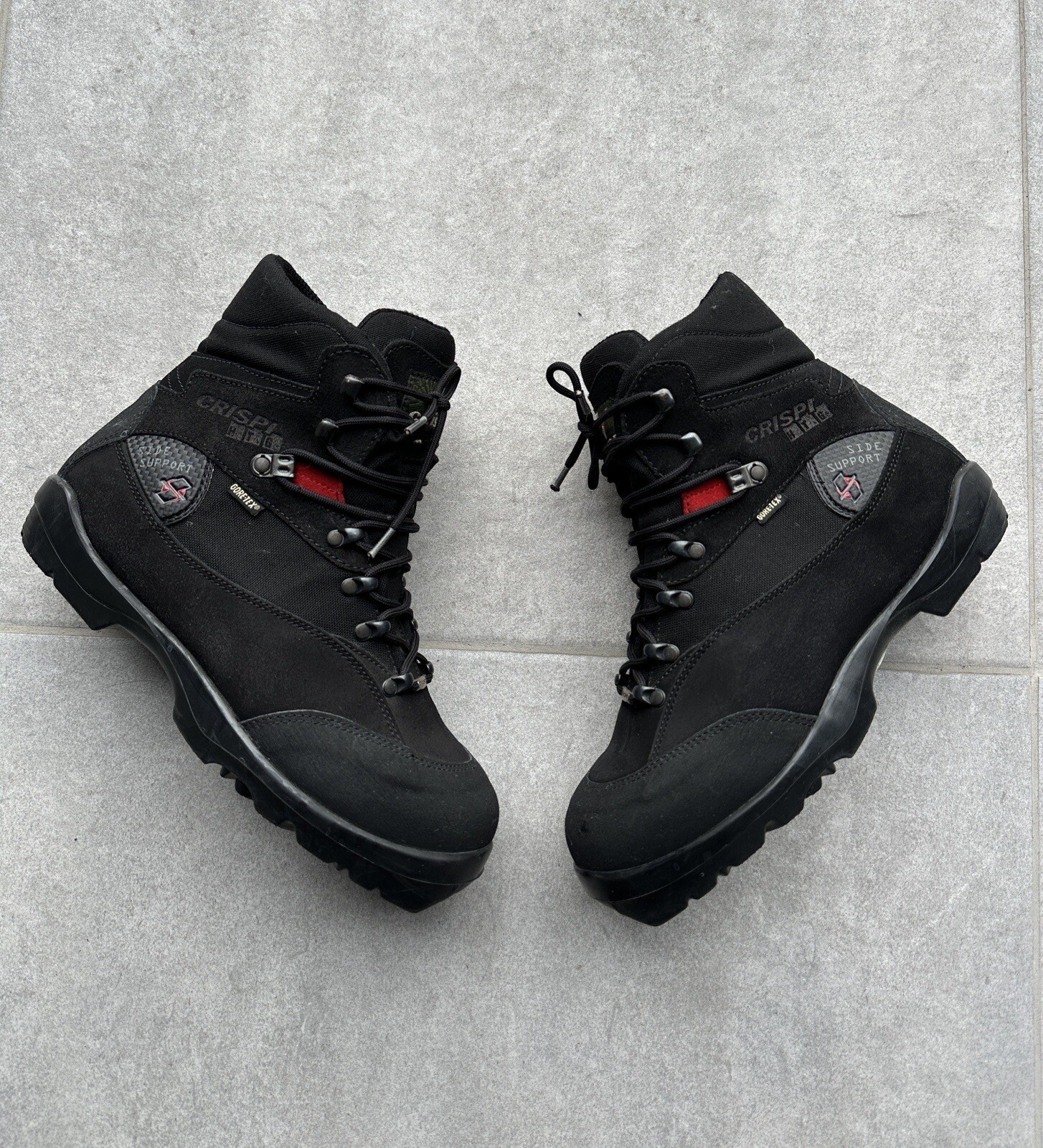 SALOMON Scarponi da sci di fondo Crispi Vidda Gore tex in pelle invernali da uomo taglia 42