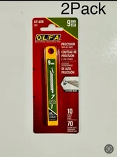 OLFA 5007 A1160B 9mm Snap-Off Art Carbon Tool Steel Blade 10-Pack  ( 2 Pack)