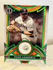2023 Topps Tribute - Stamp of Approval Relics Evan Longoria Green /99