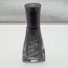 Sally Hansen INSTA-DRI Luxe Finish Nail Polish 67 Extrava-Grey Metallic Gray
