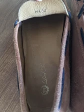 Del Toro Men’s Brown Suede Driving Loafers Moccasins Size 12 – Made in Spain