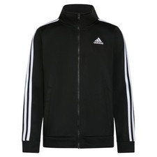Adidas Boys' Zip Front Iconic Tricot Jacket, Black ADI, X-Large X-Large,