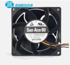 Sanyo 9GA0812P1S61 8038 DC12V 0.94A 8CM 4-Wire DC Dual Ball Cooling Fan