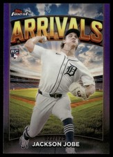 2025 Topps Finest - Arrivals Jackson Jobe #A-10 Purple Refractor /125 (RC