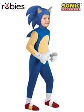 Sonic The Hedgehog Deluxe Costume - 9-10 Years - Rubies Deerfield