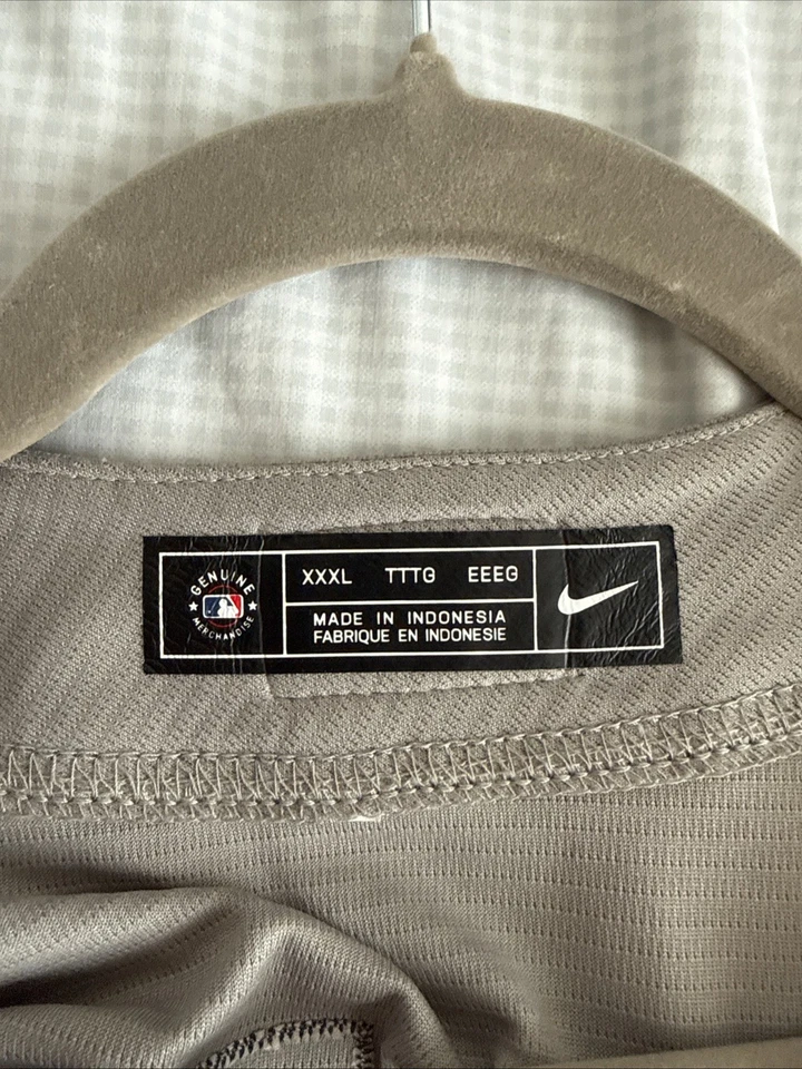 Men’s Nike Chipper Jones #10 Atlanta Braves Throwback Stitched Sz 3XL - Gray - Image 4 of 4