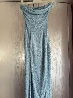 Maxikleid Abendkleid Hellblau Größe 6 Oh Polly NEU mit Etikett