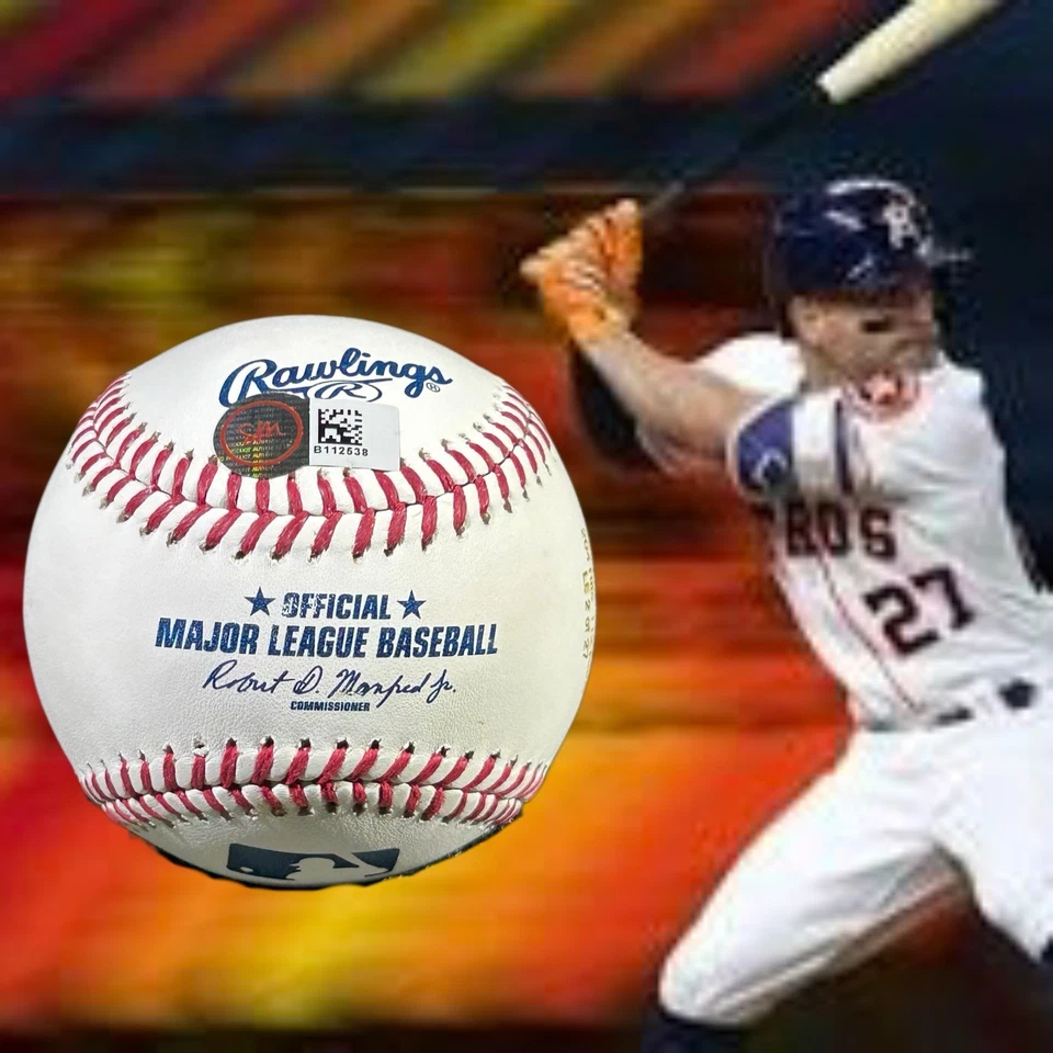 Jose Altuve Limited Edition 2/27 Houston Astros Signed Baseball Inscribed - Image 3 of 4