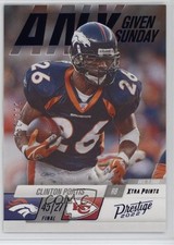 2022 Panini Prestige Any Given Sunday Xtra Points Blue /299 Clinton Portis 14tz