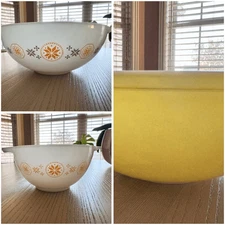 Pyrex 3 bowls 441 404 444 Town & Country Pennsylvania Dutch Hex vintage 60s prim