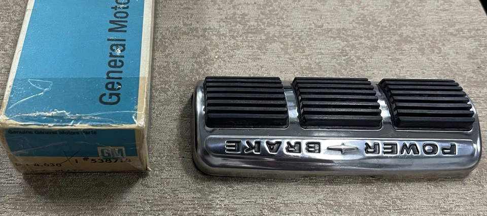 NOS 1961 1962 Pontiac Bonneville Catalina Ventura 动力制动踏板垫和板 — 第 2/4 张图片