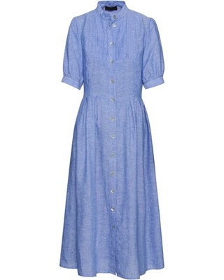 REITMAYER Hochgeschlossenes Leinenkleid midi Midikleider|Trachtenkleider