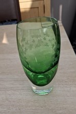 Rare Caithness Shamrock Glass 2002-2006 Discontinued