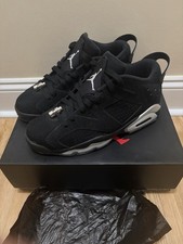 Air Jordan 6 Retro Low Chrome Black Silver Men's size 8.5 