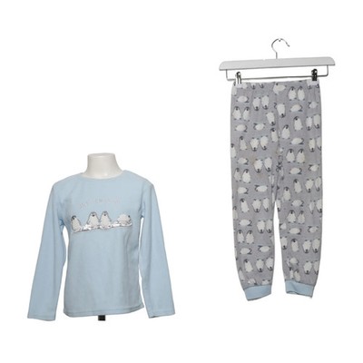Primark, Pyjama, Größe: 128, Blau/Grau/Weiß, Sonstiges, Fleece #1Jl