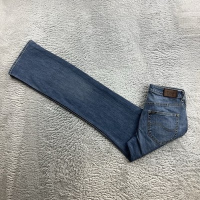 Vintage LEE Herren Jeans W28 L32 Blau Regular Fit Straight Leg Retro Denim Hose